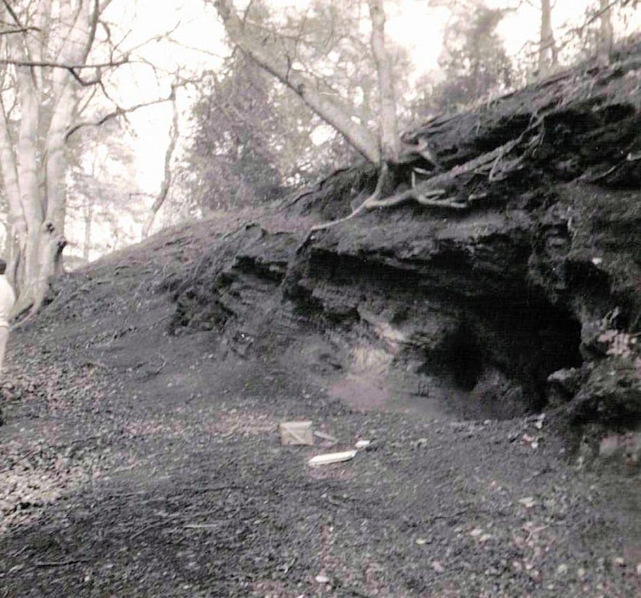 Father Foote's Cave photographed in February 1975
