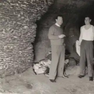 The cave in 1960, the year before the collapse