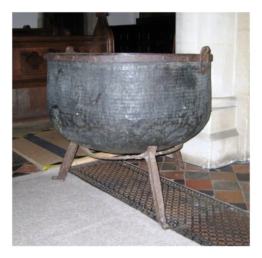The great cauldron kept at Frensham Church