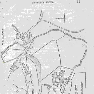 The cave marked on an old map of Moor Park