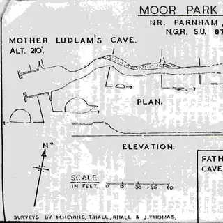 The Moor Park caves, recorded in 1961
