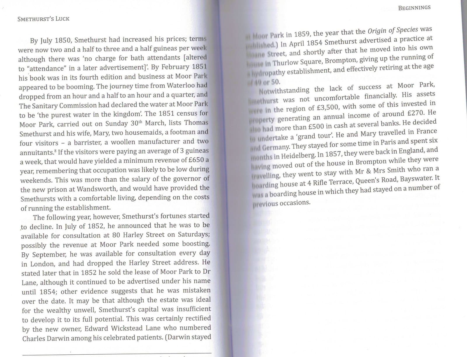 Second page from Smethurst's Luck
